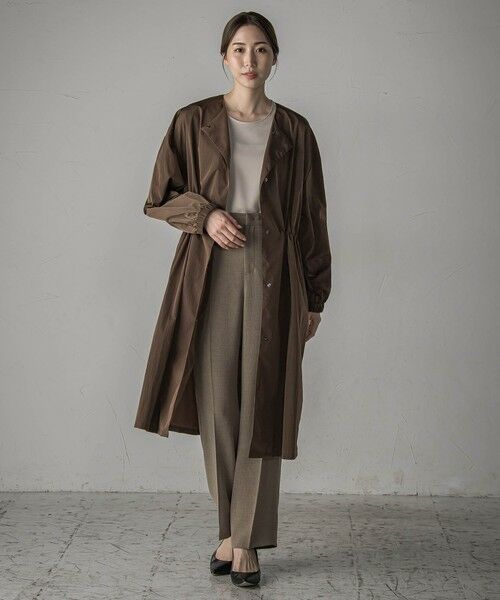 la.f...(大きいサイズ) / ラ・エフ(おおきいサイズ) ダッフルコート | 【大きいサイズ】ドロストロングコート≪洗濯機で洗える≫ | 詳細8