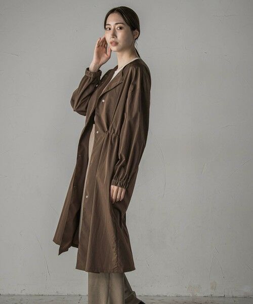 la.f...(大きいサイズ) / ラ・エフ(おおきいサイズ) ダッフルコート | 【大きいサイズ】ドロストロングコート≪洗濯機で洗える≫ | 詳細9