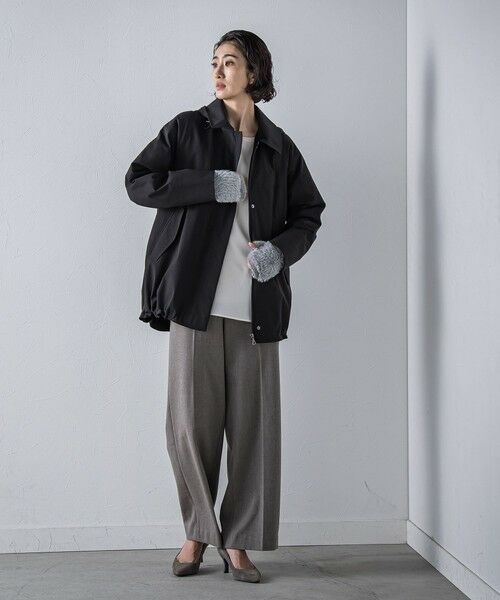 la.f...(大きいサイズ) / ラ・エフ(おおきいサイズ) テーラードジャケット | 【大きいサイズ】パーテーションダウンステンジャケット≪洗濯機で洗える≫ | 詳細21