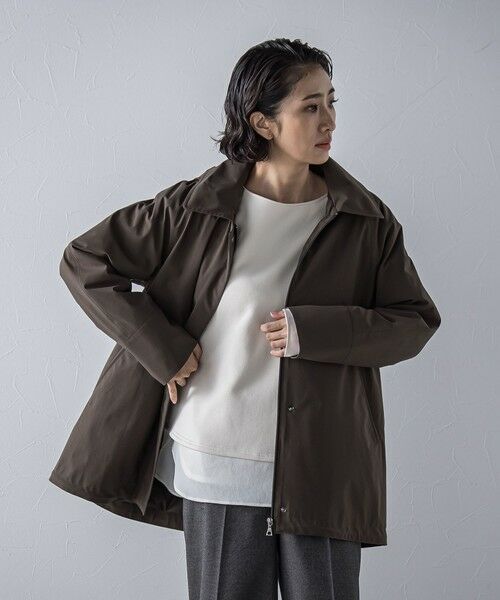 la.f...(大きいサイズ) / ラ・エフ(おおきいサイズ) テーラードジャケット | 【大きいサイズ】パーテーションダウンステンジャケット≪洗濯機で洗える≫ | 詳細25