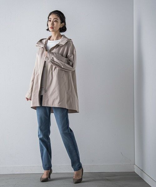 la.f...(大きいサイズ) / ラ・エフ(おおきいサイズ) テーラードジャケット | 【大きいサイズ】""シルエットの変化が楽しめる""ストレッチマウンテンパーカー | 詳細10