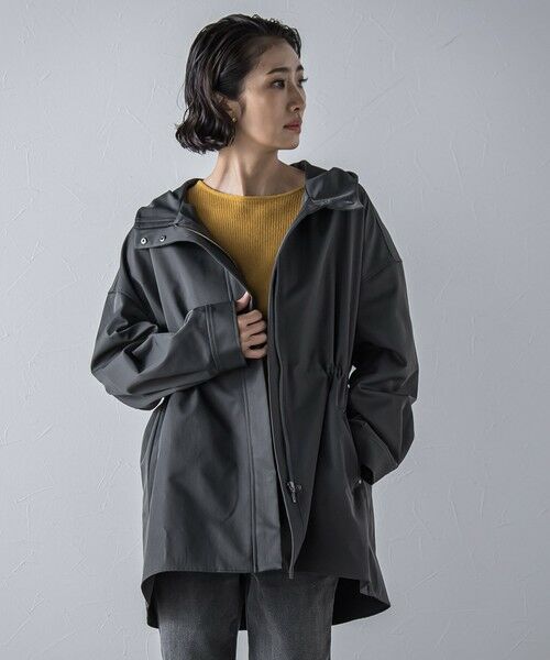 la.f...(大きいサイズ) / ラ・エフ(おおきいサイズ) テーラードジャケット | 【大きいサイズ】""シルエットの変化が楽しめる""ストレッチマウンテンパーカー | 詳細15