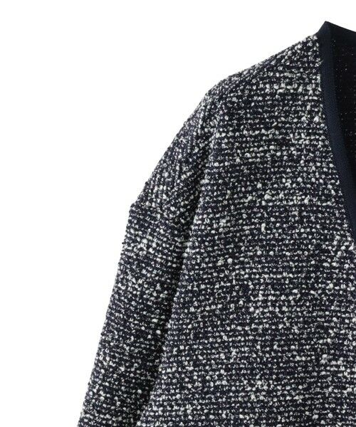 la.f...(大きいサイズ) / ラ・エフ(おおきいサイズ) カットソー | 【大きいサイズ】【biyori】”ストレスフリーな着心地”ツイードジャージカーディガン≪洗濯機で洗える≫ | 詳細17