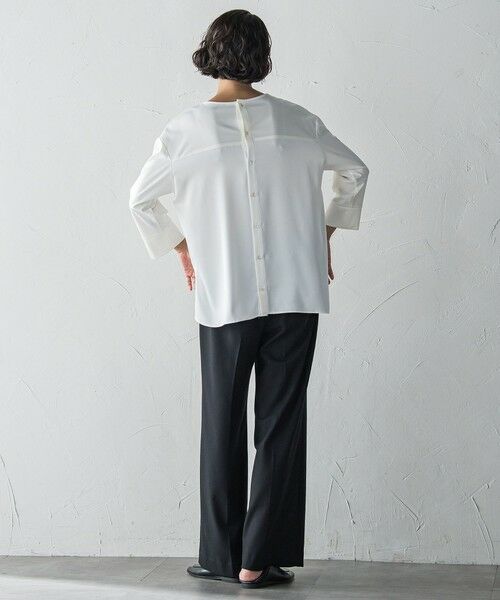 la.f...(大きいサイズ) / ラ・エフ(おおきいサイズ) カットソー | 【大きいサイズ】パーフェクトベアスムースカットソー≪洗濯機で洗える≫ | 詳細7