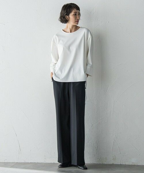 la.f...(大きいサイズ) / ラ・エフ(おおきいサイズ) カットソー | 【大きいサイズ】パーフェクトベアスムースカットソー≪洗濯機で洗える≫ | 詳細8