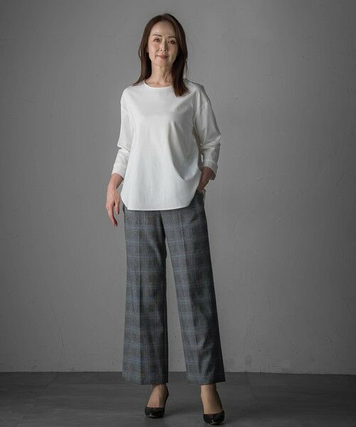 la.f...(大きいサイズ) / ラ・エフ(おおきいサイズ) カットソー | 【大きいサイズ】パーフェクトベアスムースカットソー≪洗濯機で洗える≫ | 詳細13