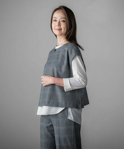 la.f...(大きいサイズ) / ラ・エフ(おおきいサイズ) カットソー | 【大きいサイズ】パーフェクトベアスムースカットソー≪洗濯機で洗える≫ | 詳細16