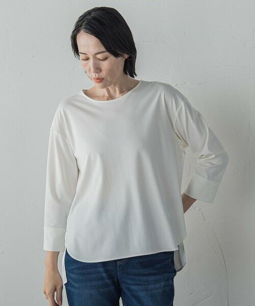 la.f...(大きいサイズ) / ラ・エフ(おおきいサイズ) カットソー | 【大きいサイズ】パーフェクトベアスムースカットソー≪洗濯機で洗える≫ | 詳細20