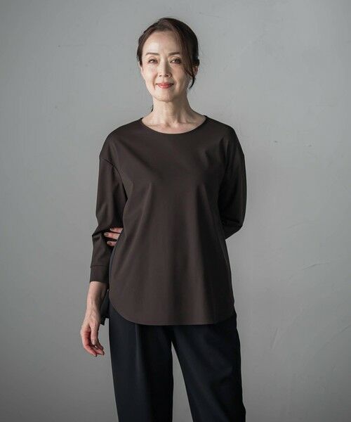 la.f...(大きいサイズ) / ラ・エフ(おおきいサイズ) カットソー | 【大きいサイズ】パーフェクトベアスムースカットソー≪洗濯機で洗える≫ | 詳細25