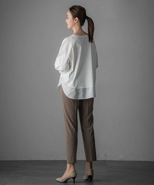 la.f...(大きいサイズ) / ラ・エフ(おおきいサイズ) カットソー | 【大きいサイズ】スムースシフォンカットソー≪洗濯機で洗える≫ | 詳細5