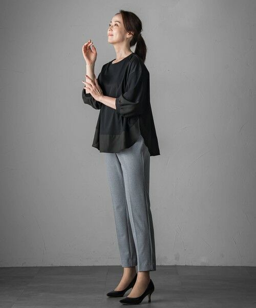 la.f...(大きいサイズ) / ラ・エフ(おおきいサイズ) カットソー | 【大きいサイズ】スムースシフォンカットソー≪洗濯機で洗える≫ | 詳細12