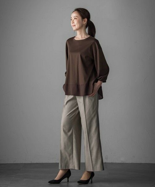 la.f...(大きいサイズ) / ラ・エフ(おおきいサイズ) カットソー | 【大きいサイズ】スムースシフォンカットソー≪洗濯機で洗える≫ | 詳細15