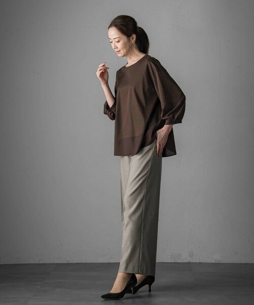 la.f...(大きいサイズ) / ラ・エフ(おおきいサイズ) カットソー | 【大きいサイズ】スムースシフォンカットソー≪洗濯機で洗える≫ | 詳細17