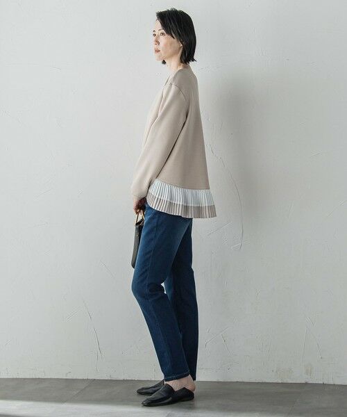 la.f...(大きいサイズ) / ラ・エフ(おおきいサイズ) カットソー | 【大きいサイズ】【biyori】ライトダンボールプリーツ切り替えカットソー≪洗濯機で洗える≫ | 詳細5