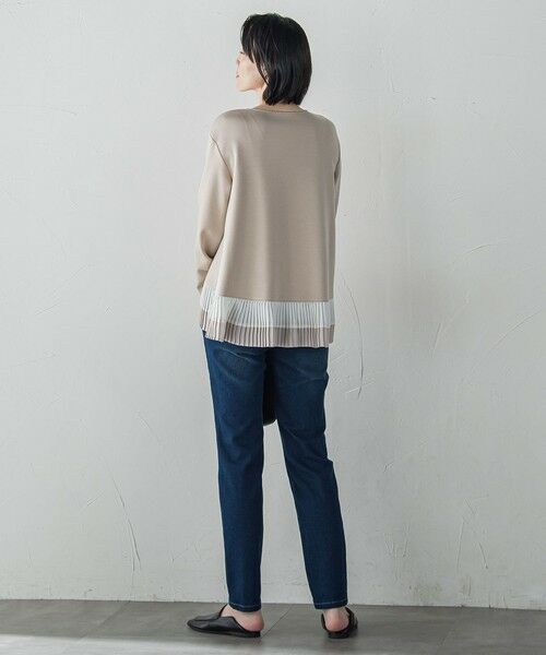 la.f...(大きいサイズ) / ラ・エフ(おおきいサイズ) カットソー | 【大きいサイズ】【biyori】ライトダンボールプリーツ切り替えカットソー≪洗濯機で洗える≫ | 詳細6