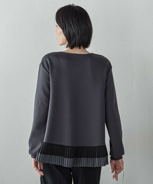 la.f...(大きいサイズ) / ラ・エフ(おおきいサイズ) カットソー | 【大きいサイズ】【biyori】ライトダンボールプリーツ切り替えカットソー≪洗濯機で洗える≫ | 詳細9