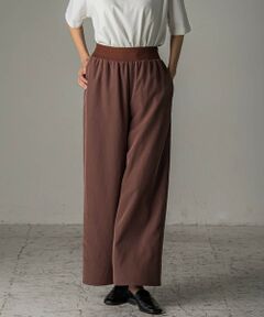 la.f...(大きいサイズ) / ラ・エフ(おおきいサイズ) その他パンツ | 【大きいサイズ】【biyori】""しっとりやわらかな風合い""ピーチポプリンリブパンツ≪洗濯機で洗える≫