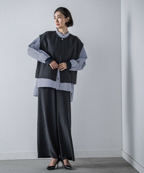 la.f...(大きいサイズ) / ラ・エフ(おおきいサイズ) その他パンツ | 【大きいサイズ】【biyori】""しっとりやわらかな風合い""ピーチポプリンリブパンツ≪洗濯機で洗える≫ | 詳細12