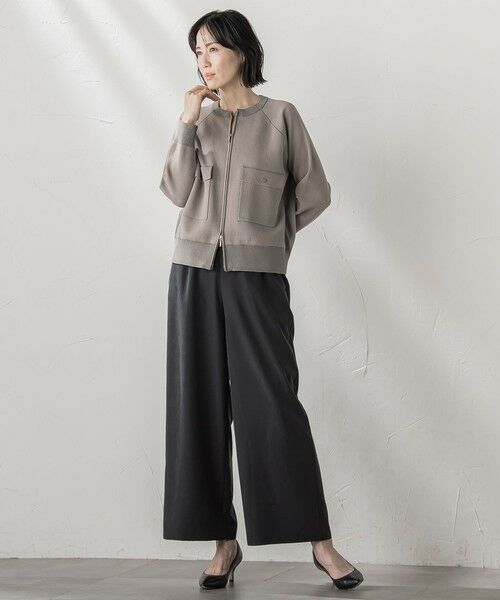 la.f...(大きいサイズ) / ラ・エフ(おおきいサイズ) その他パンツ | 【大きいサイズ】【biyori】""しっとりやわらかな風合い""ピーチポプリンリブパンツ≪洗濯機で洗える≫ | 詳細15