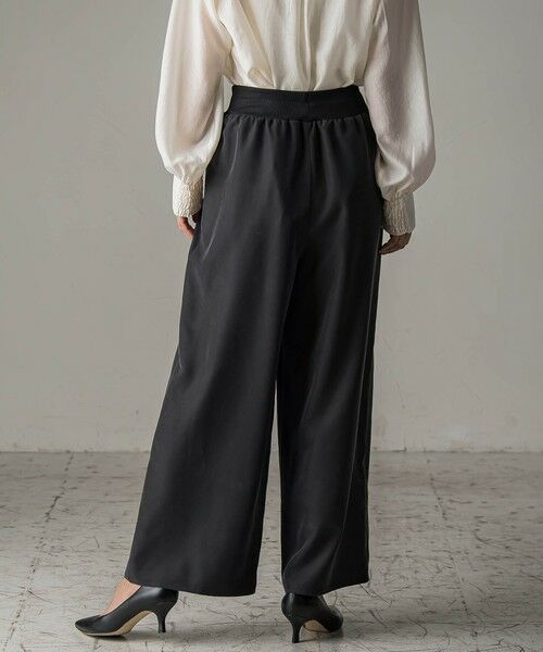 la.f...(大きいサイズ) / ラ・エフ(おおきいサイズ) その他パンツ | 【大きいサイズ】【biyori】""しっとりやわらかな風合い""ピーチポプリンリブパンツ≪洗濯機で洗える≫ | 詳細2