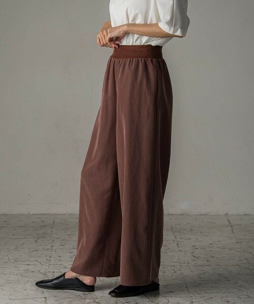 la.f...(大きいサイズ) / ラ・エフ(おおきいサイズ) その他パンツ | 【大きいサイズ】【biyori】""しっとりやわらかな風合い""ピーチポプリンリブパンツ≪洗濯機で洗える≫ | 詳細18