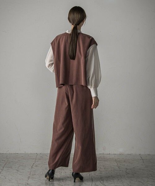 la.f...(大きいサイズ) / ラ・エフ(おおきいサイズ) その他パンツ | 【大きいサイズ】【biyori】""しっとりやわらかな風合い""ピーチポプリンリブパンツ≪洗濯機で洗える≫ | 詳細26