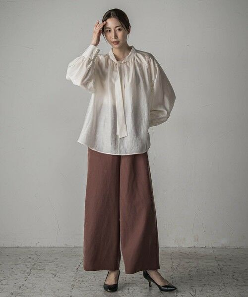 la.f...(大きいサイズ) / ラ・エフ(おおきいサイズ) その他パンツ | 【大きいサイズ】【biyori】""しっとりやわらかな風合い""ピーチポプリンリブパンツ≪洗濯機で洗える≫ | 詳細28