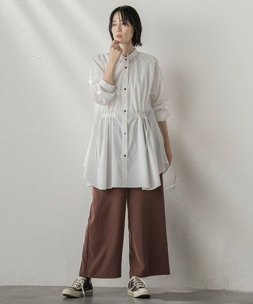 la.f...(大きいサイズ) / ラ・エフ(おおきいサイズ) その他パンツ | 【大きいサイズ】【biyori】""しっとりやわらかな風合い""ピーチポプリンリブパンツ≪洗濯機で洗える≫ | 詳細30