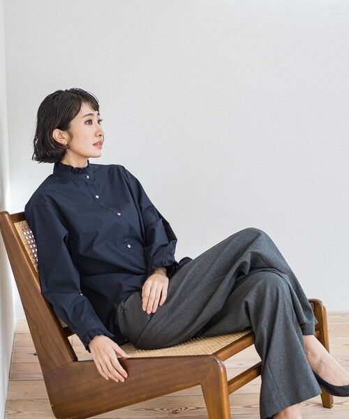 la.f...(大きいサイズ) / ラ・エフ(おおきいサイズ) その他パンツ | 【大きいサイズ】キラメキストレッチワイドパンツ≪洗濯機で洗える≫ | 詳細4