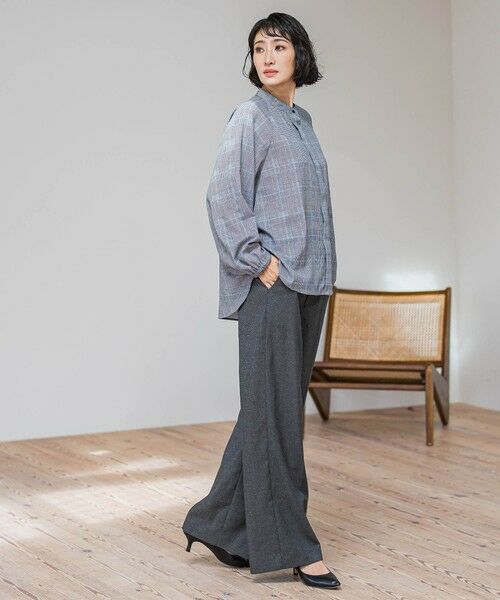 la.f...(大きいサイズ) / ラ・エフ(おおきいサイズ) その他パンツ | 【大きいサイズ】キラメキストレッチワイドパンツ≪洗濯機で洗える≫ | 詳細6