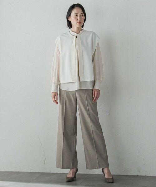 la.f...(大きいサイズ) / ラ・エフ(おおきいサイズ) その他パンツ | 【大きいサイズ】キラメキストレッチワイドパンツ≪洗濯機で洗える≫ | 詳細27