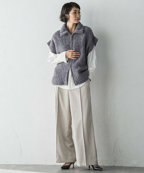 la.f...(大きいサイズ) / ラ・エフ(おおきいサイズ) その他パンツ | 【大きいサイズ】コーデュロイワイドパンツ≪洗濯機で洗える≫ | 詳細9