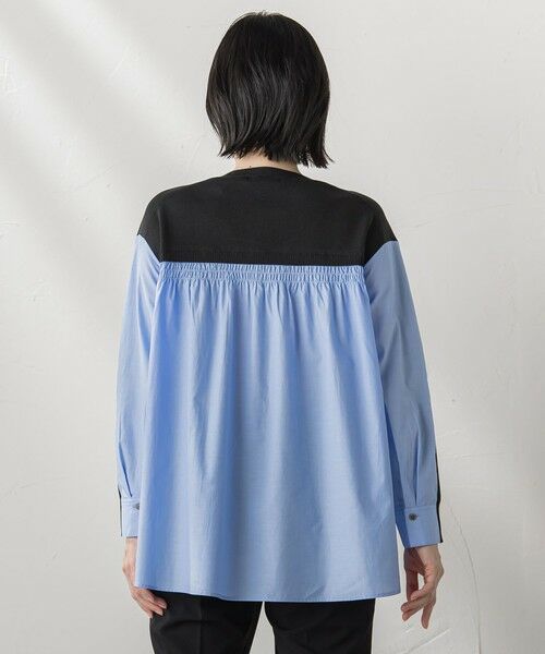 la.f...(大きいサイズ) / ラ・エフ(おおきいサイズ) ニット・セーター | 【大きいサイズ】バックギャザー切り替えニット≪手洗い可能≫ | 詳細2