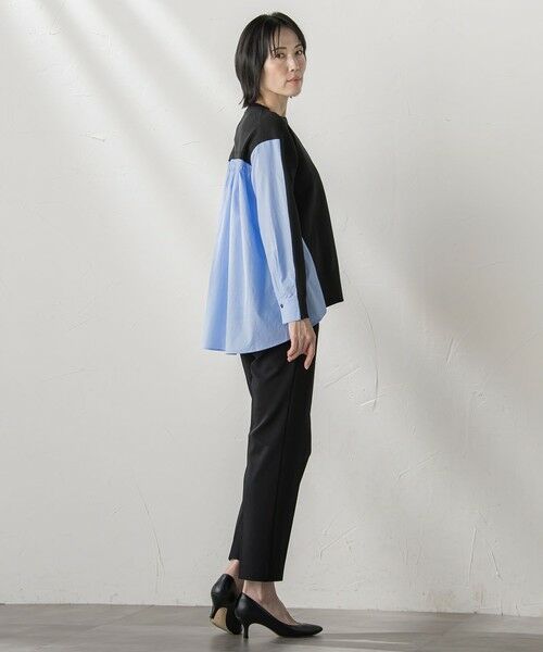 la.f...(大きいサイズ) / ラ・エフ(おおきいサイズ) ニット・セーター | 【大きいサイズ】バックギャザー切り替えニット≪手洗い可能≫ | 詳細7