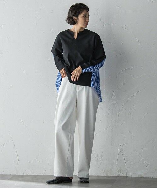 la.f...(大きいサイズ) / ラ・エフ(おおきいサイズ) ニット・セーター | 【大きいサイズ】バックギャザー切り替えニット≪手洗い可能≫ | 詳細14