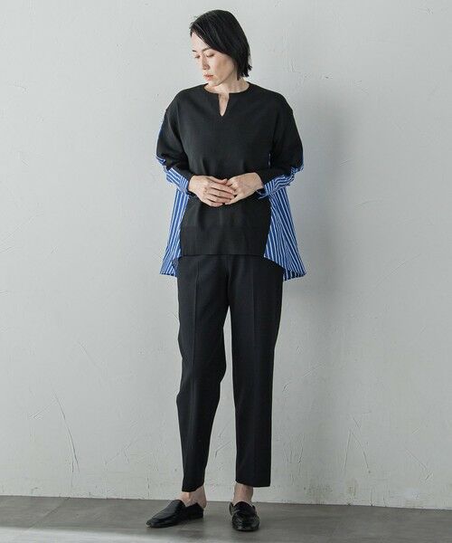 la.f...(大きいサイズ) / ラ・エフ(おおきいサイズ) ニット・セーター | 【大きいサイズ】バックギャザー切り替えニット≪手洗い可能≫ | 詳細19