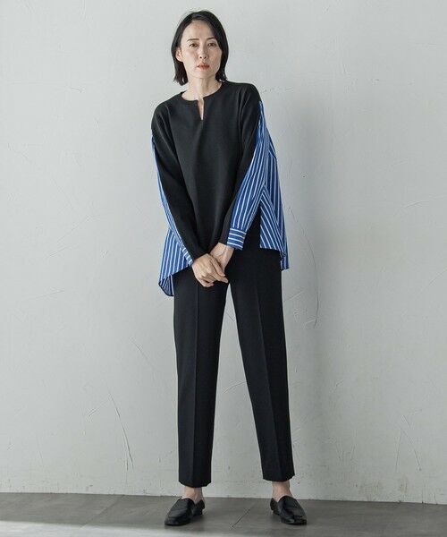 la.f...(大きいサイズ) / ラ・エフ(おおきいサイズ) ニット・セーター | 【大きいサイズ】バックギャザー切り替えニット≪手洗い可能≫ | 詳細20