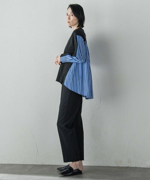 la.f...(大きいサイズ) / ラ・エフ(おおきいサイズ) ニット・セーター | 【大きいサイズ】バックギャザー切り替えニット≪手洗い可能≫ | 詳細21