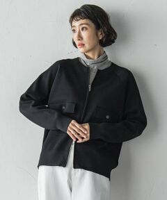 la.f...(大きいサイズ) / ラ・エフ(おおきいサイズ) ニット・セーター | 【大きいサイズ】Wジップニットブルゾン≪手洗い可能≫