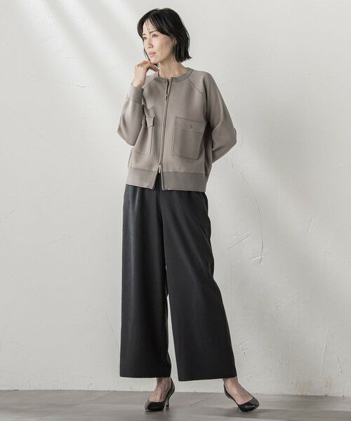 la.f...(大きいサイズ) / ラ・エフ(おおきいサイズ) ニット・セーター | 【大きいサイズ】Wジップニットブルゾン≪手洗い可能≫ | 詳細15