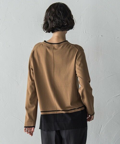 la.f...(大きいサイズ) / ラ・エフ(おおきいサイズ) ニット・セーター | 【大きいサイズ】配色ニット≪手洗い可能≫ | 詳細11