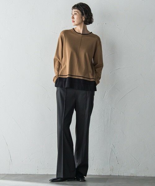 la.f...(大きいサイズ) / ラ・エフ(おおきいサイズ) ニット・セーター | 【大きいサイズ】配色ニット≪手洗い可能≫ | 詳細12