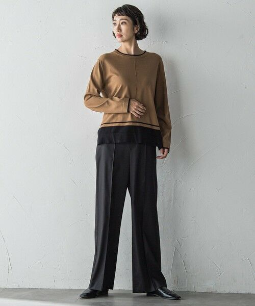 la.f...(大きいサイズ) / ラ・エフ(おおきいサイズ) ニット・セーター | 【大きいサイズ】配色ニット≪手洗い可能≫ | 詳細14