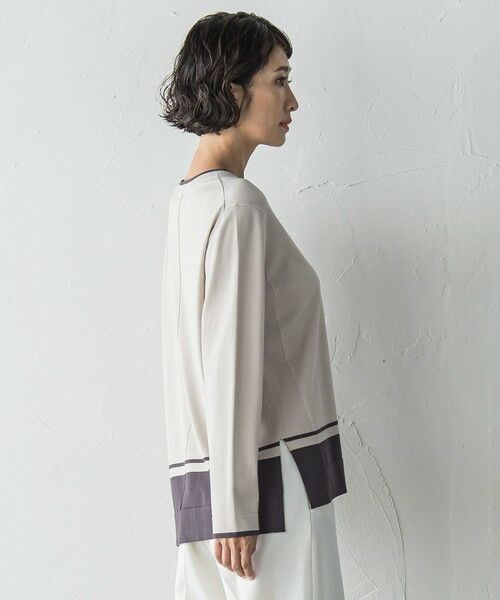 la.f...(大きいサイズ) / ラ・エフ(おおきいサイズ) ニット・セーター | 【大きいサイズ】配色ニット≪手洗い可能≫ | 詳細25