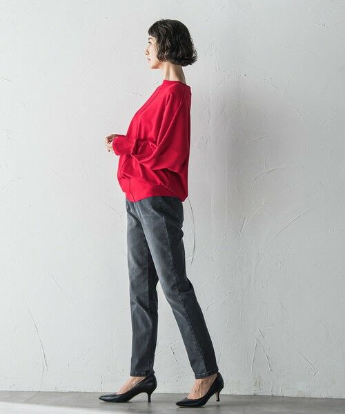 la.f...(大きいサイズ) / ラ・エフ(おおきいサイズ) ニット・セーター | 【大きいサイズ】ストレッチドルマンニット≪手洗い可能≫ | 詳細8