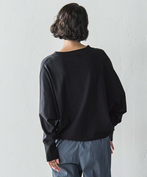 la.f...(大きいサイズ) / ラ・エフ(おおきいサイズ) ニット・セーター | 【大きいサイズ】ストレッチドルマンニット≪手洗い可能≫ | 詳細13