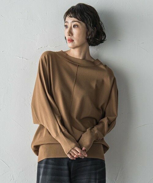 la.f...(大きいサイズ) / ラ・エフ(おおきいサイズ) ニット・セーター | 【大きいサイズ】ストレッチドルマンニット≪手洗い可能≫ | 詳細17