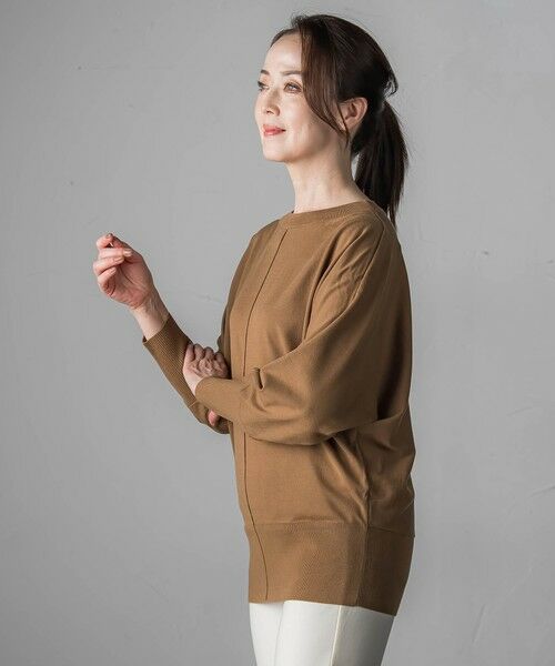 la.f...(大きいサイズ) / ラ・エフ(おおきいサイズ) ニット・セーター | 【大きいサイズ】ストレッチドルマンニット≪手洗い可能≫ | 詳細24