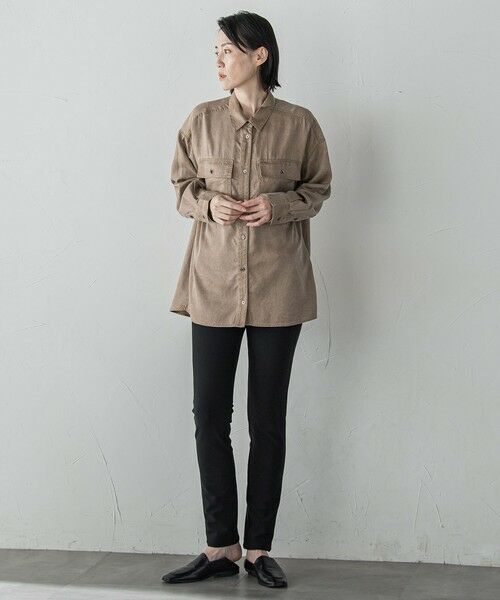 la.f...(大きいサイズ) / ラ・エフ(おおきいサイズ) シャツ・ブラウス | 【大きいサイズ】【biyori】モダールデニムシャツ≪洗濯機で洗える≫ | 詳細10