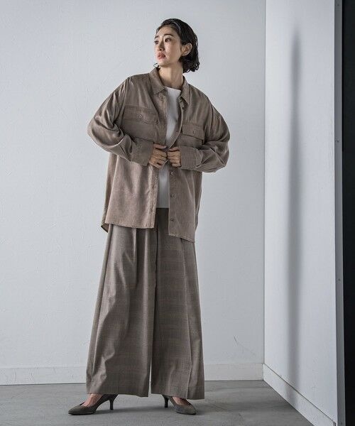 la.f...(大きいサイズ) / ラ・エフ(おおきいサイズ) シャツ・ブラウス | 【大きいサイズ】【biyori】モダールデニムシャツ≪洗濯機で洗える≫ | 詳細4